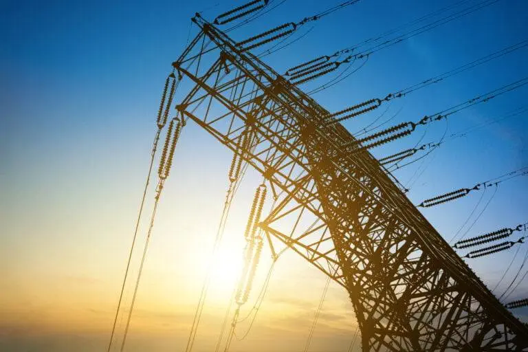 high voltage post or high voltage tower